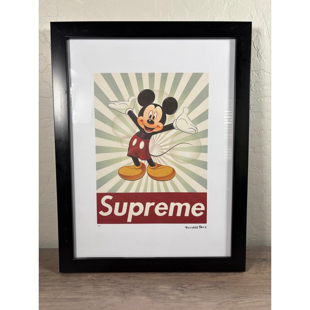 Fairchild Paris Supreme X Louis Vuiton Mickey Mouse Numbered‎ Print 63/150
